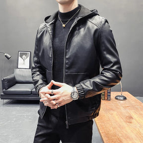 Jaqueta Masculina de Inverno em Couro Legítimo - Bravura