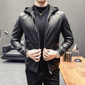 Jaqueta Masculina de Inverno em Couro Legítimo - Bravura