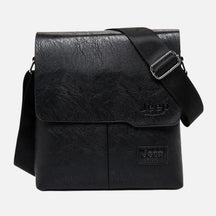 Bolsa JEEP Transversal Masculina de Couro Legítimo Impermeável - Pocket Bag