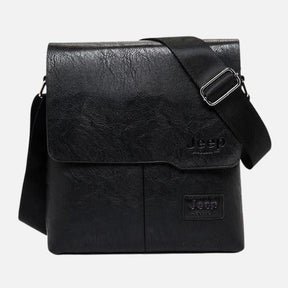 Bolsa JEEP Transversal Masculina de Couro Legítimo Impermeável - Pocket Bag
