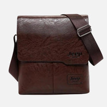 Bolsa JEEP Transversal Masculina de Couro Legítimo Impermeável - Pocket Bag