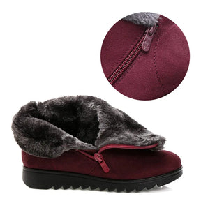 Bota Feminina de Inverno em Couro Legítimo - Slight