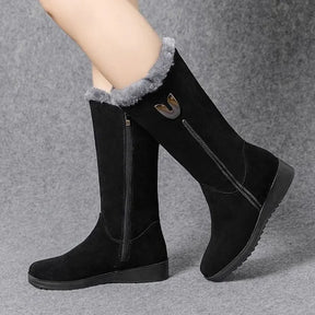 Bota Feminina de Inverno em Couro Legítimo - Warm