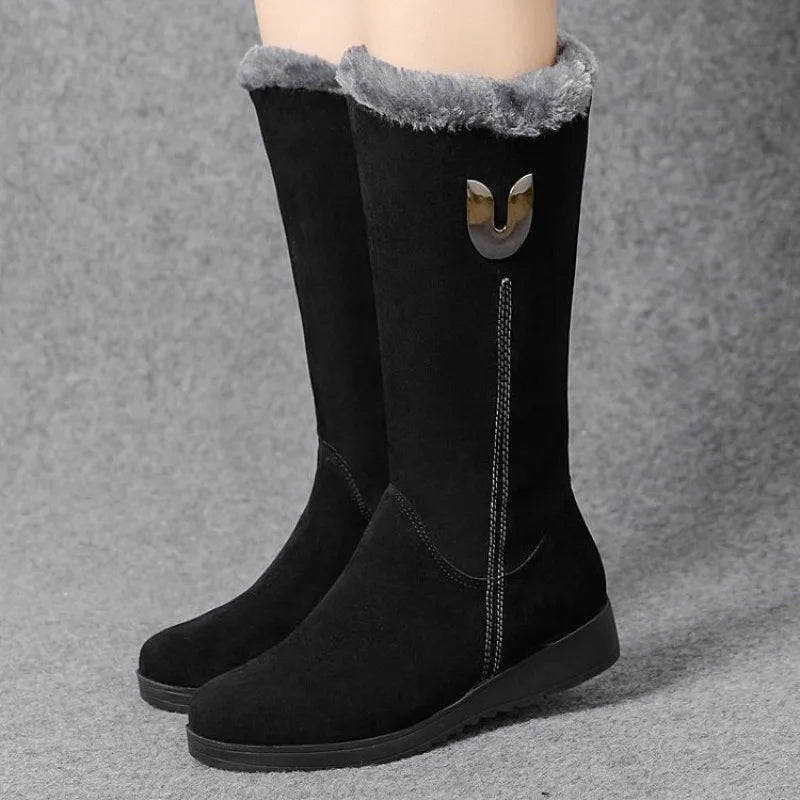 Bota Feminina de Inverno em Couro Legítimo - Warm