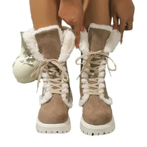 Bota Feminina de Inverno em Couro Legítimo - Invernal