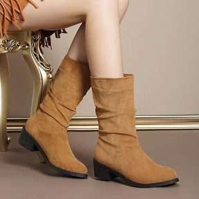 Bota Feminina de Inverno em Couro Legítimo - Icarus
