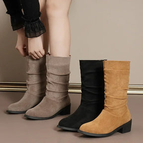 Bota Feminina de Inverno em Couro Legítimo - Icarus