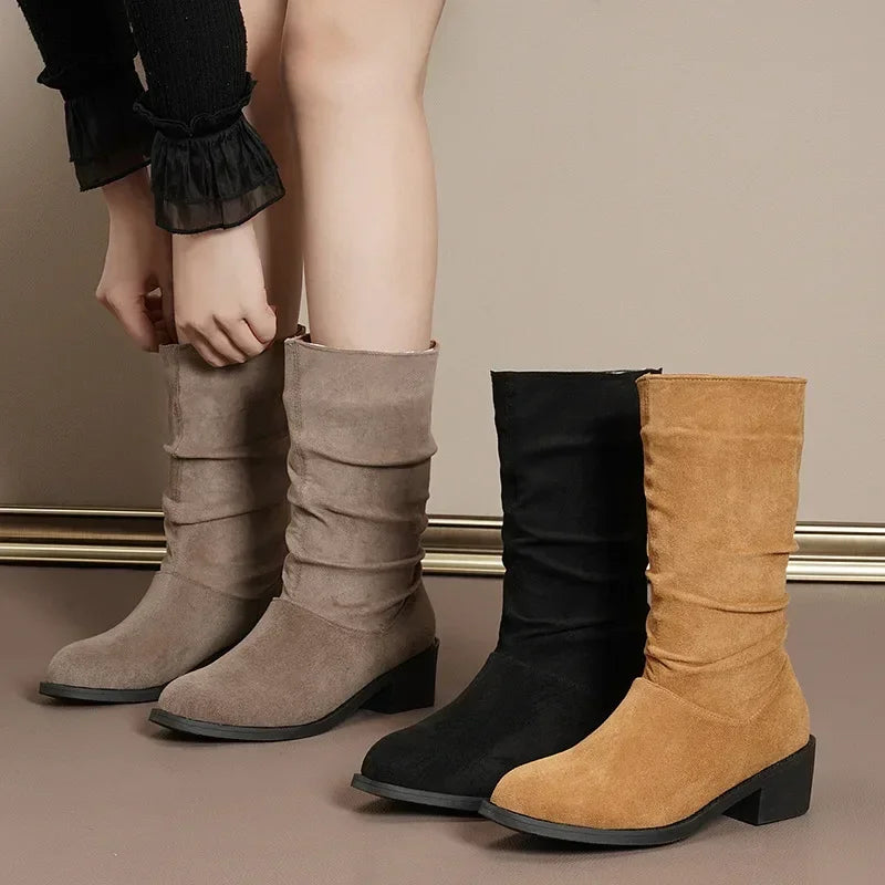 Bota Feminina de Inverno em Couro Legítimo - Icarus