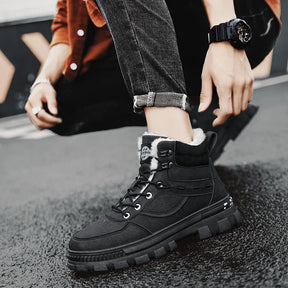 Bota Masculina de Inverno em Couro Legítimo - Ragna