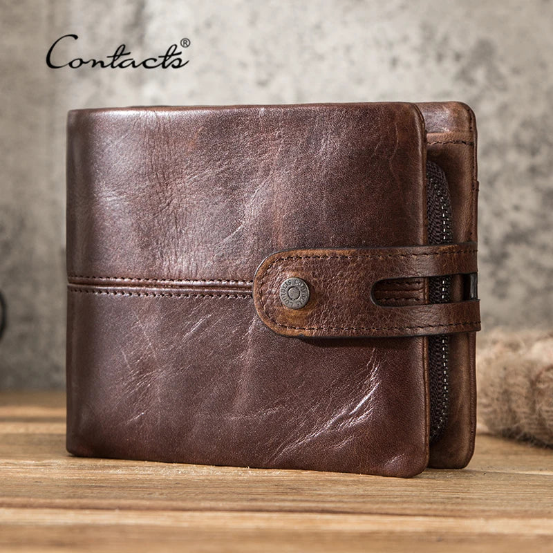 Carteira Masculina De Couro Legítimo - Contact