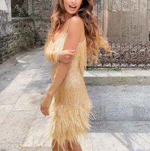 Vestido Feminino Com Franjina - Glim 7