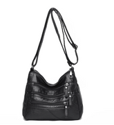 Bolsa Feminina de Couro Legítimo Transversal - Letícia
