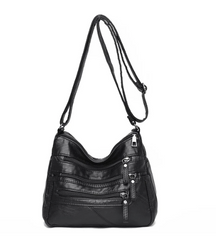 Bolsa Feminina de Couro Legítimo Transversal - Letícia