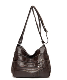 Bolsa Feminina de Couro Legítimo Transversal - Letícia