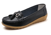 Mocassim De Couro Legítimo Feminino Casual - Passo Leve