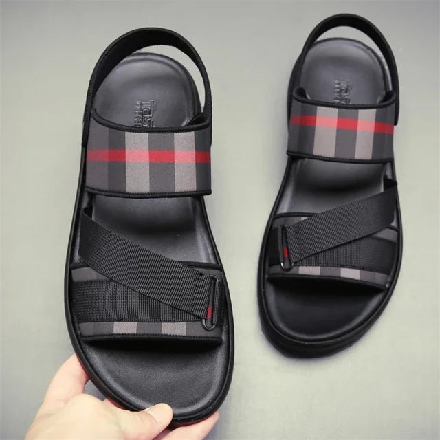 Sandália Masculina em Couro Legítimo - Glitth