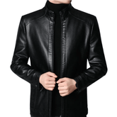 Jaqueta Masculina de Couro Legítimo - Streetwear Vintage