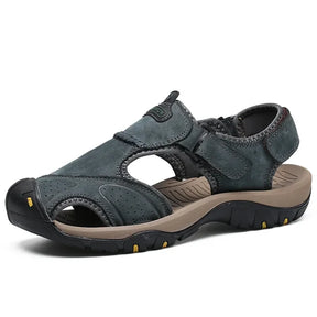 Sandália Masculina em Couro Legítimo - Sport