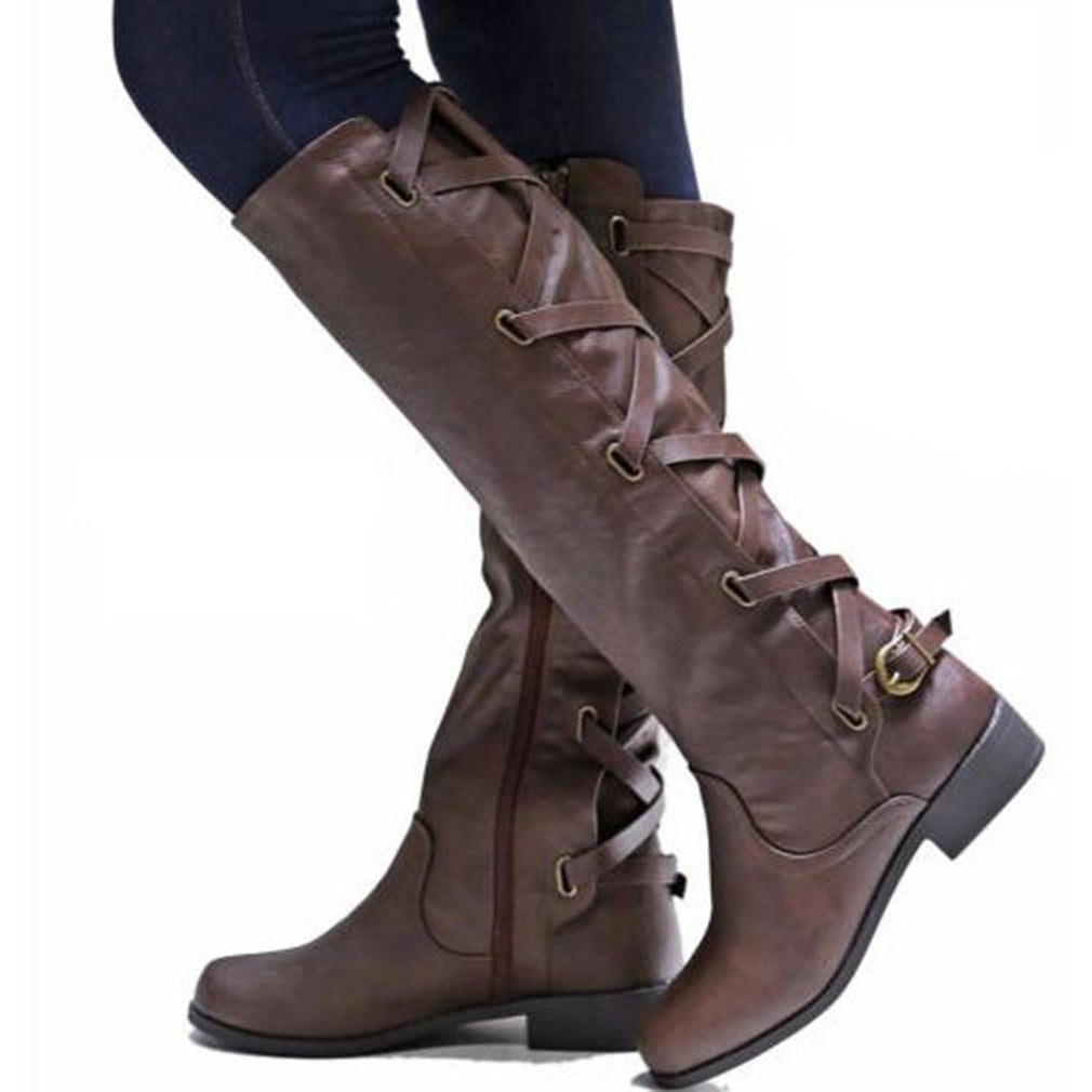 Bota de Couro Legítimo Feminina Cano Alto - Nord
