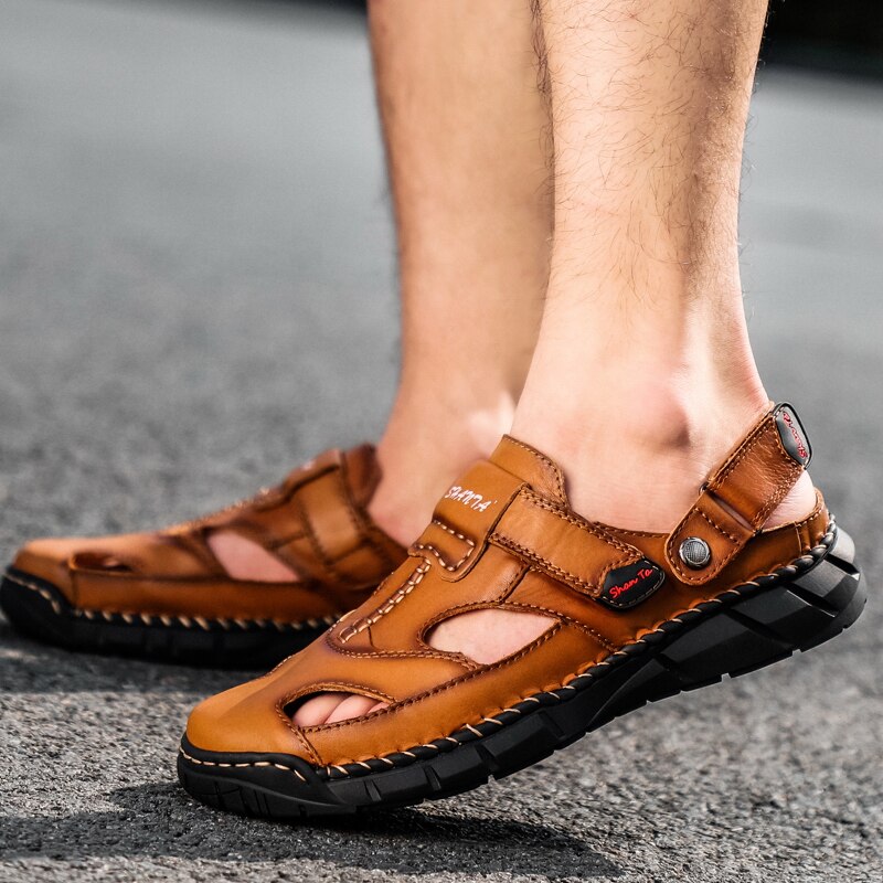 Sandália Masculina em Couro Legítimo - Couro Style