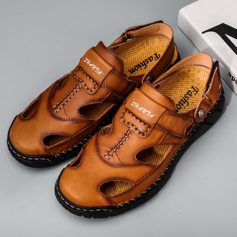 Sandália Masculina em Couro Legítimo - Couro Style
