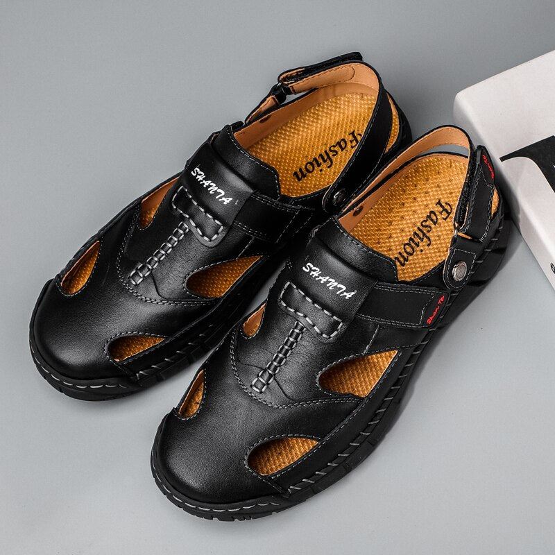Sandália Masculina em Couro Legítimo - Couro Style