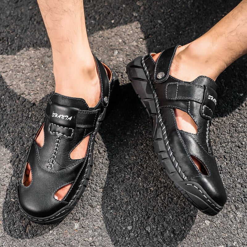 Sandália Masculina em Couro Legítimo - Couro Style