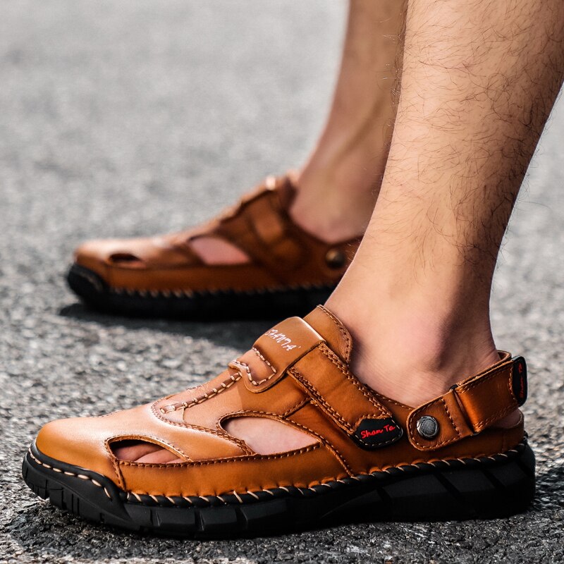 Sandália Masculina em Couro Legítimo - Couro Style
