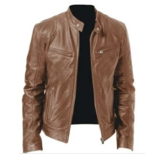 Jaqueta Masculina de Inverno em Couro Legítimo - Toppest