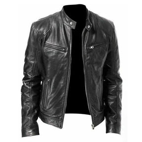 Jaqueta Masculina de Inverno em Couro Legítimo - Toppest
