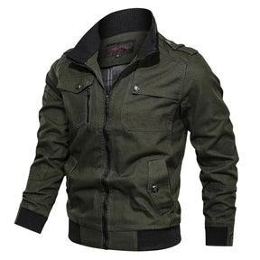 Jaqueta Masculina de Inverno em Couro Legítimo - Rocky