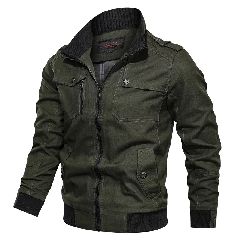 Jaqueta Masculina de Inverno em Couro Legítimo - Rocky