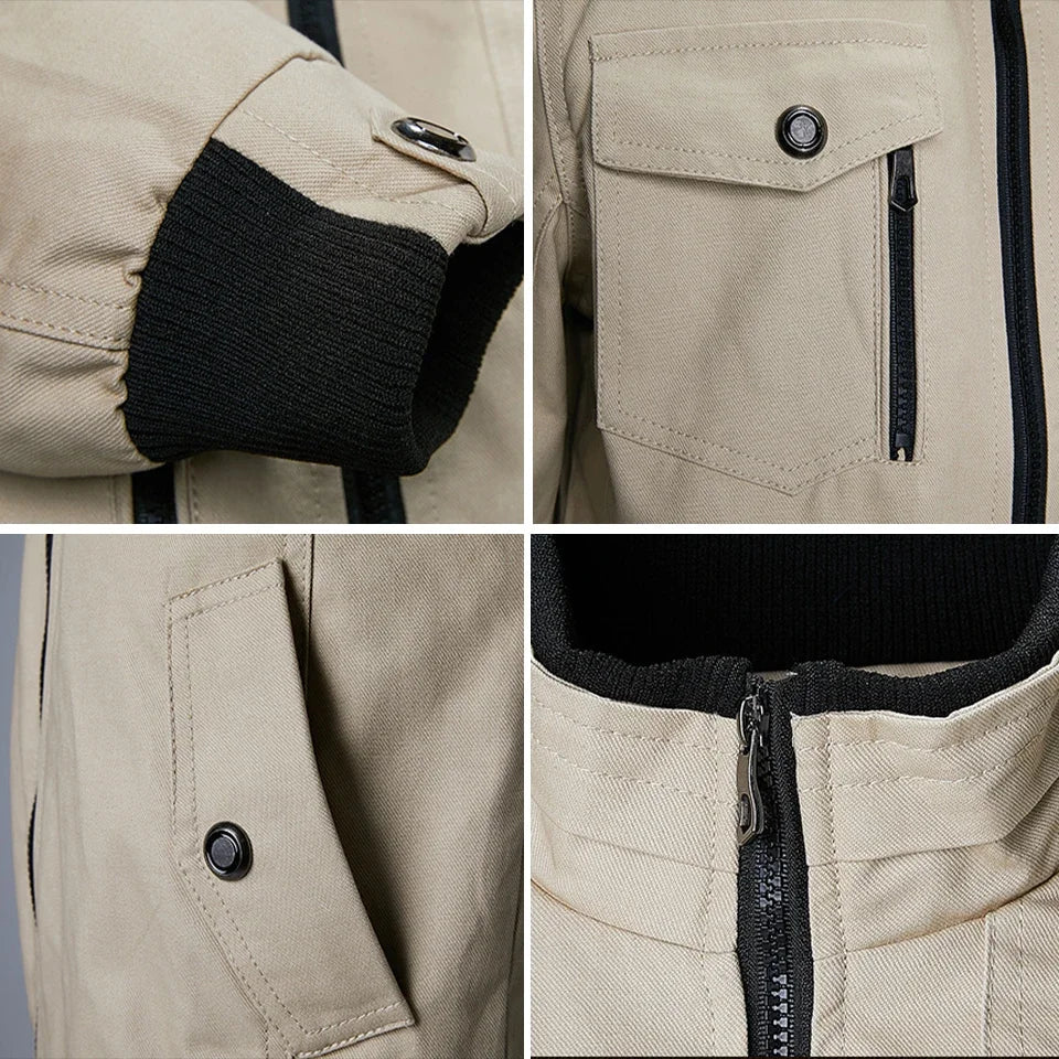 Jaqueta Masculina de Inverno em Couro Legítimo - Rocky