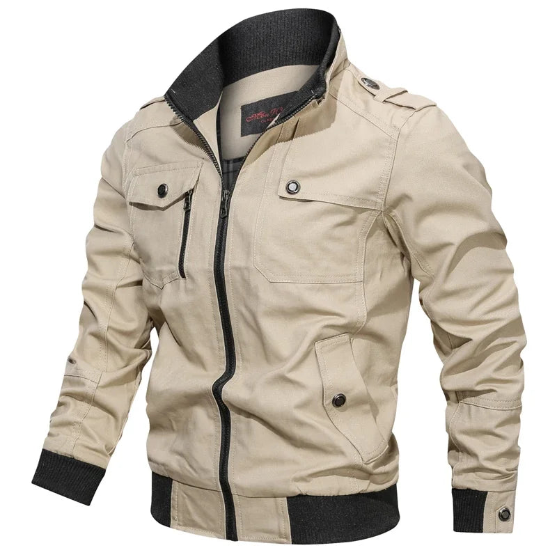 Jaqueta Masculina de Inverno em Couro Legítimo - Rocky