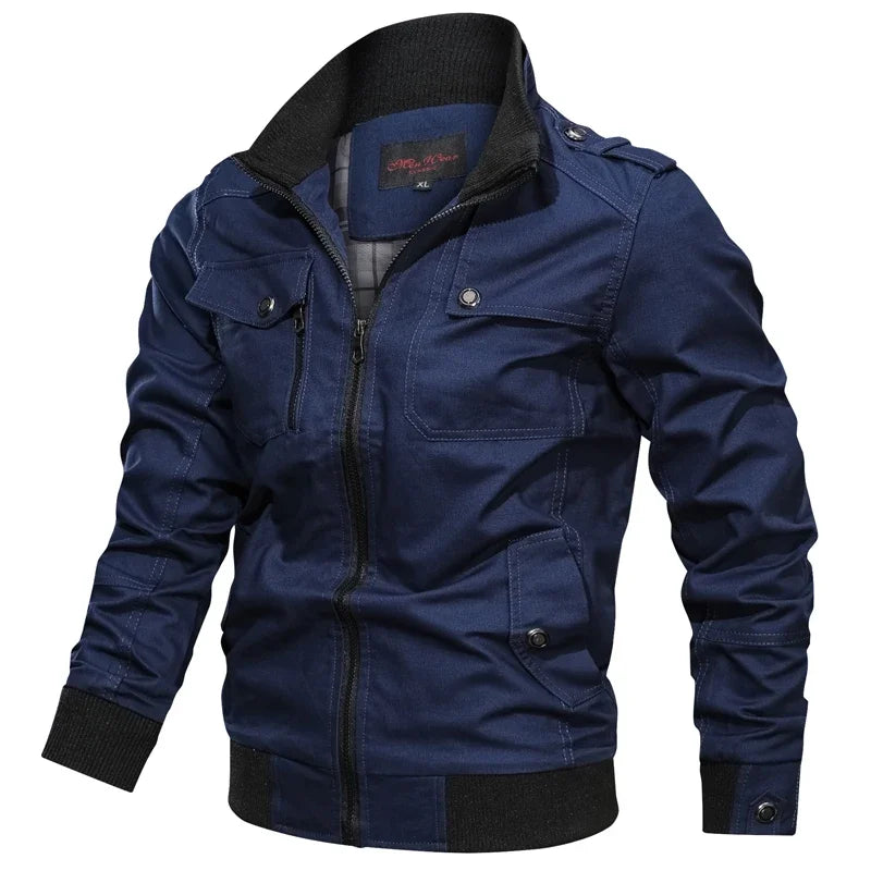 Jaqueta Masculina de Inverno em Couro Legítimo - Rocky