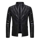 Jaqueta Masculina de Inverno em Couro Legítimo - Feng