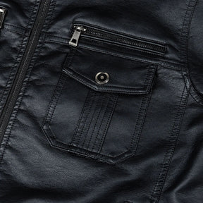 Jaqueta Masculina de Inverno em Couro Legítimo - North
