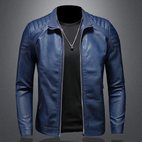 Jaqueta Masculina de Inverno em Couro Legítimo - Donk