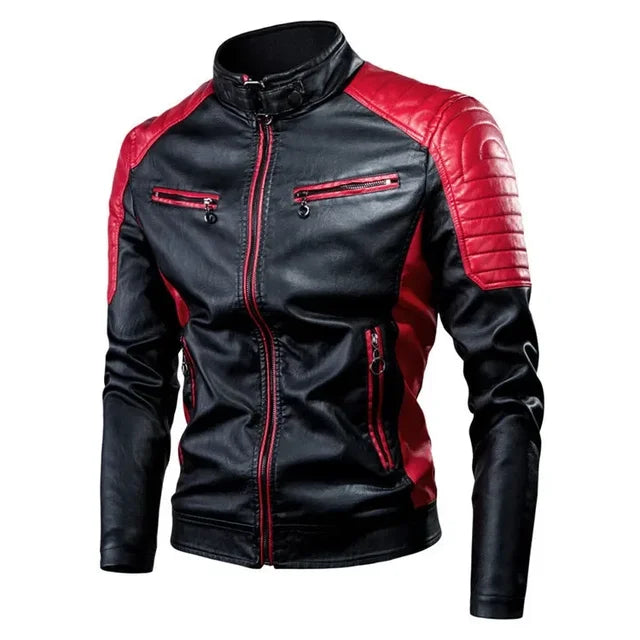 Jaqueta Masculina de Inverno em Couro Legítimo - Speed