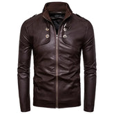 Jaqueta Masculina de Inverno em Couro Legítimo - Valt