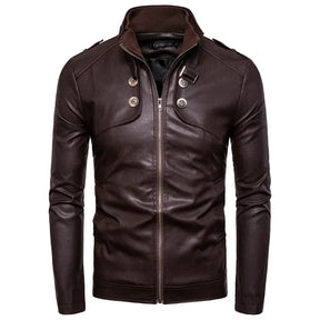 Jaqueta Masculina de Inverno em Couro Legítimo - Valt