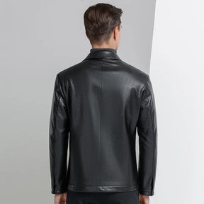 Jaqueta Masculina de Inverno em Couro Legítimo - Everest