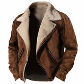 Jaqueta Masculina de Inverno em Couro Legítimo - Stronger