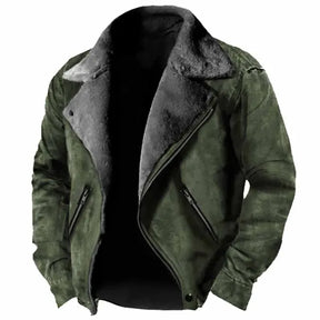 Jaqueta Masculina de Inverno em Couro Legítimo - Stronger