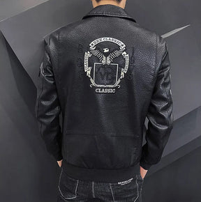 Jaqueta Masculina de Inverno em Couro Legítimo - Boreal