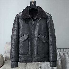 Jaqueta Masculina de Inverno em Couro Legítimo - Tempest