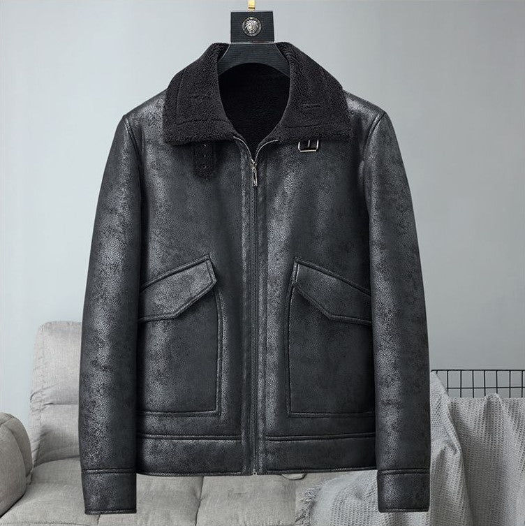 Jaqueta Masculina de Inverno em Couro Legítimo - Tempest