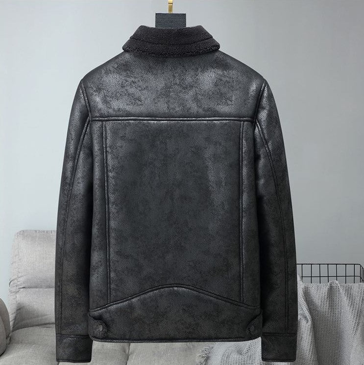 Jaqueta Masculina de Inverno em Couro Legítimo - Tempest