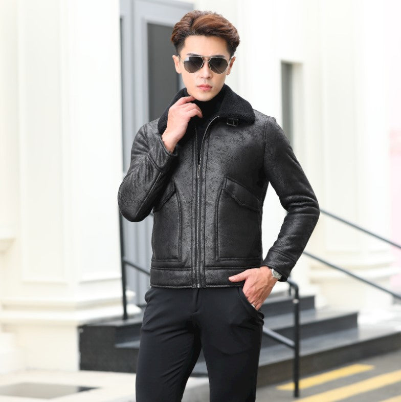 Jaqueta Masculina de Inverno em Couro Legítimo - Tempest