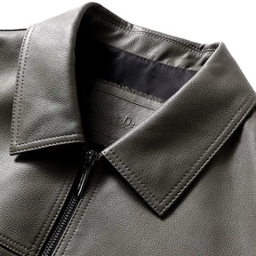 Jaqueta Masculina de Inverno em Couro Legítimo - Artic